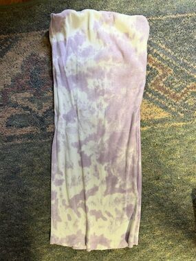Lavender Tie-Dye Ribbed Maxi Skirt/dress